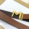 M-Pattern Leather Strap Belt -SunglassesCraft