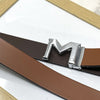 M-Pattern Leather Strap Belt -SunglassesCraft