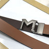 M-Pattern Leather Strap Belt -SunglassesCraft