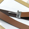 T-Pattern Formal Leather Strap Belt-JoansParamount