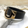 U-Pattern Formal and Casual Leather Strap belt-SunglassesCraft