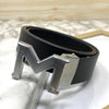 M-Pattern Leather Strap Belt -SunglassesCraft