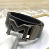 M-Pattern Leather Strap Belt -SunglassesCraft