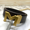 M-Pattern Leather Strap Belt -SunglassesCraft