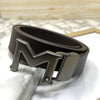 M-Pattern Leather Strap Belt -SunglassesCraft