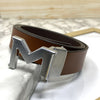 M-Pattern Leather Strap Belt -SunglassesCraft