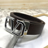 Casual V-Pattern Leather Strap Belt-SunglassesCraft