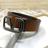 Casual V-Pattern Leather Strap Belt-SunglassesCraft