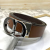 CD-Double Tone Leather Strap Belt-SunglassesCraft