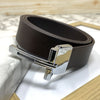 T-Pattern Formal Leather Strap Belt-JoansParamount