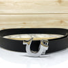 U-Pattern Formal and Casual Leather Strap belt-SunglassesCraft