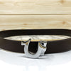 U-Pattern Formal and Casual Leather Strap belt-SunglassesCraft