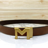 M-Pattern Leather Strap Belt -SunglassesCraft