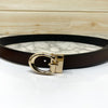 Small G Letter Reversible Strap Belt For Men-SunglassesCraft