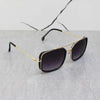 Metal Square Black Gradient Sunglasses For Men And Women-SunglassesCraft