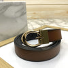 Small G Letter Reversible Strap Belt For Men-SunglassesCraft