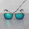 Thunder Bird Square Blue Aqua Sunglasses For Men And Women-SunglassesCraft