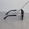 Classic Square Cross Print Sunglasses For Men And Women-SunglassesCraft