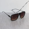Stylish Square Metal Frame Sunglasses For Men And Women-SunglassesCraft