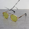 Stylish Colton Gold Yellow Sunglasses For Men And Women-SunglassesCraft