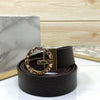 Premium Shiny G-letter Design Formal Leather Belt-SunglassesCraft