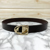 Classy Curve C Design Casual  Genuine Leather Belt-SunglassesCraft