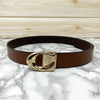 Classy Curve C Design Casual  Genuine Leather Belt-SunglassesCraft