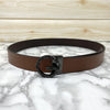 Premium Shiny G-letter Design Formal Leather Belt-SunglassesCraft