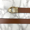 Classy Curve C Design Casual  Genuine Leather Belt-SunglassesCraft