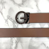 Premium Shiny G-letter Design Formal Leather Belt-SunglassesCraft