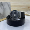 Flower Pattern Round Pin Buckle Leather Belt For Men-SunglassesCraft