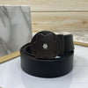 Flower Pattern Round Pin Buckle Leather Belt For Men-SunglassesCraft