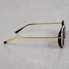 Metal Frame Round Gold Black Sunglasses For Men And Women-SunglassesCraft