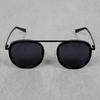 Metal Frame Round Full Black Sunglasses For Men And Women-SunglassesCraft