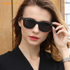 Unisex Black Square Wayfarer Sunglasses-SunglassesCraft