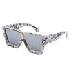 2021 Luxury Brand Oversized Square Designer Shades Big Frame Retro Fashion Mirror Lens Sunglasses For Men And Women-SunglassesCraft