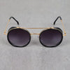 Metal Frame Round Gold Black Gradient Sunglasses For Men And Women-SunglassesCraft