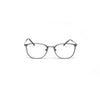 Oval Square Grey Metal Optical Frame Eyewear