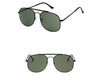Stylish Metal Square Sunglasses For Men And Women-SunglassesCraft