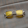 Retro Square Gold Yellow Sunglasses For Men And Women-SunglassesCraft