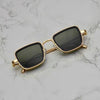 Green And Gold Retro Square Sunglasses  For Men And Women-SunglassesCraft