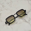 Retro Square Black Yellow Shaded Sunglasses For Men And Women-SunglassesCraft