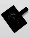 Black Cat Vertical Art Frame for Wall Decor- SunglassesCraft