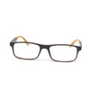 Stylish Retro Square Black Yellow Optical Eyewear