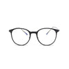 Round matt black frames eyewear