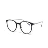 Round matt black frames eyewear