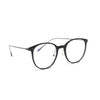 Round matt black frames eyewear