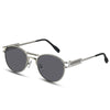 2021 Luxury Steampunk Brand High Quality Round Frame Sunglasses For Unisex-SunglassesCraft