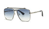 Rimless Gradient Square Metal Frame Sunglasses For Men And Women-SunglassesCraft