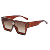 New Unique Oversized Luxury Retro Brand Square Frame Sunglasses For Unisex-SunglassesCraft